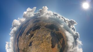 Blick aus dem All auf die Erde