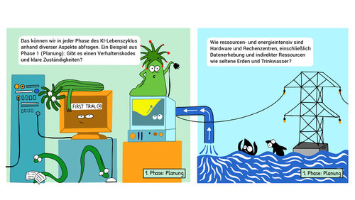 Eine barrierefreie Volltextversion des Comics steht auf dieser Seite zum Download bereit.